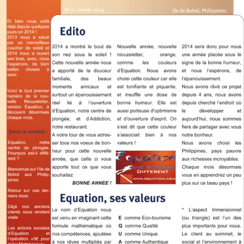 Niouzeletter Nr 1